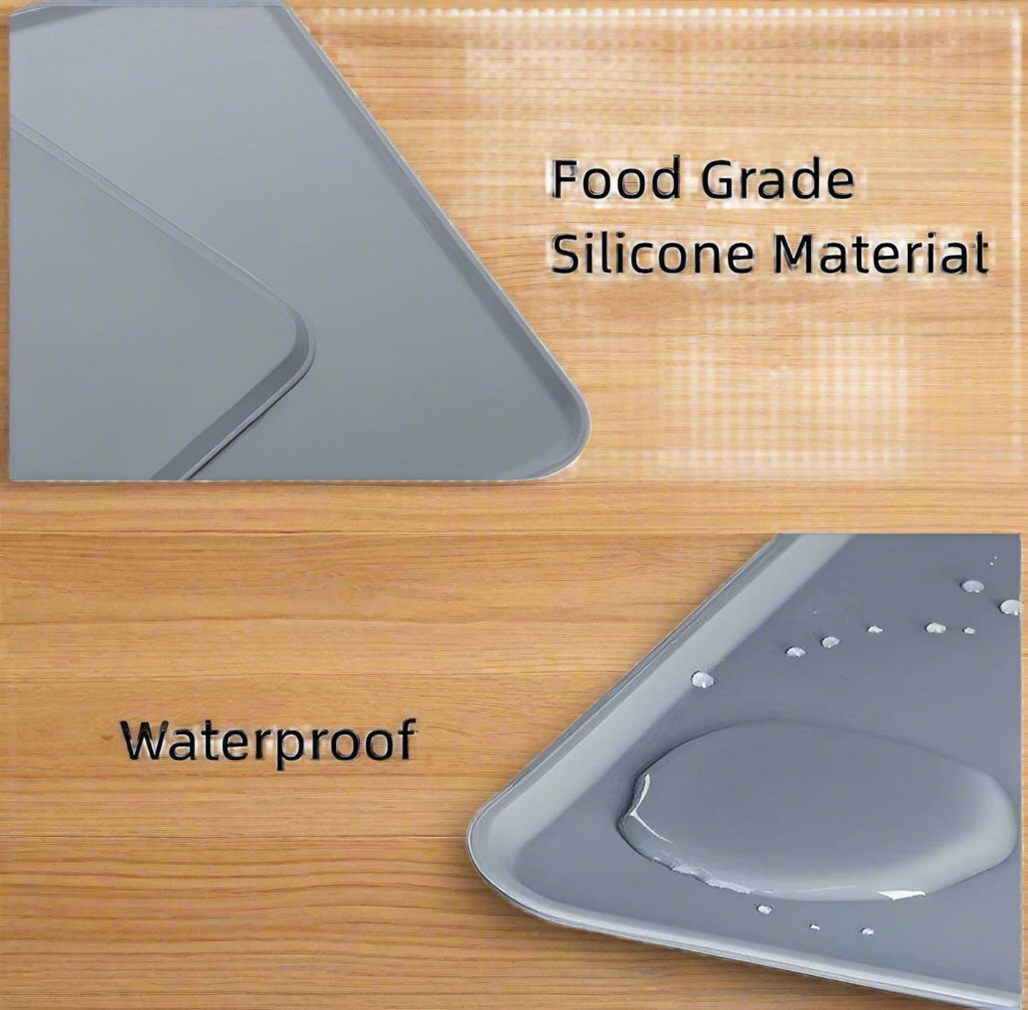 Anti-Slip Soft Silicone DishwasherFood Water Bowl Mat Cat Dog Pet Eco Friendly
