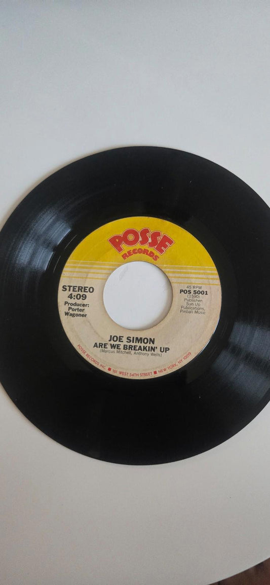 7-inch 45 RPM Vinyl Record "Are We Breakin' Up" Baby, When Love Is In Your Heart