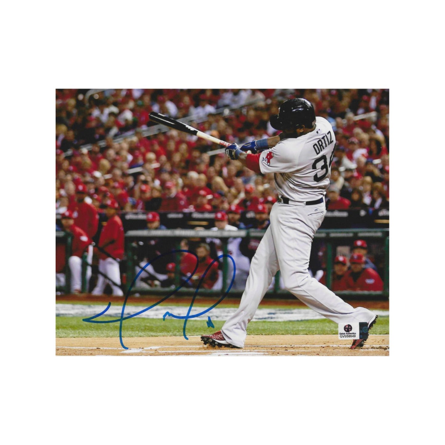 David Ortiz Boston Red Sox Autographed 8x10 Photo With COA