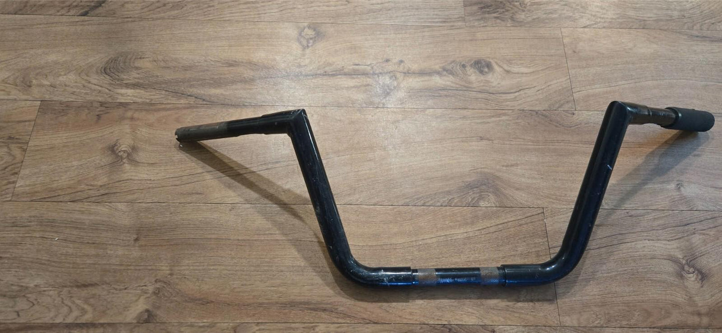 10" H x 35" L x 1" D Ape Hanger Motorcycle Handlebar Black