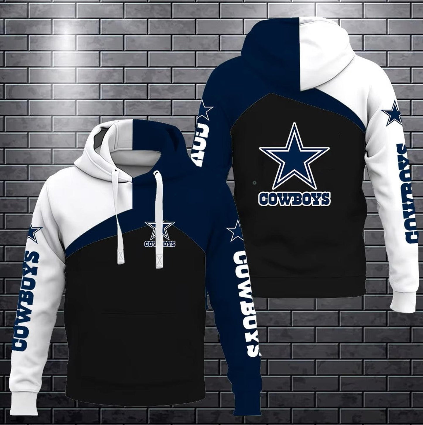 Men's NFL Sideline Athletic Stack Performance Pullover Hoodie