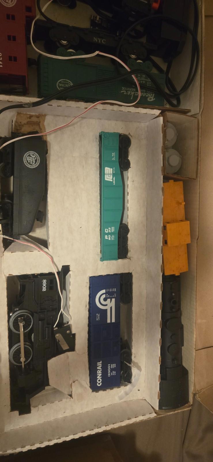 Lionel O27 Guage Freight Flyer 7 Car Electric Train Steam Loco Set/Box