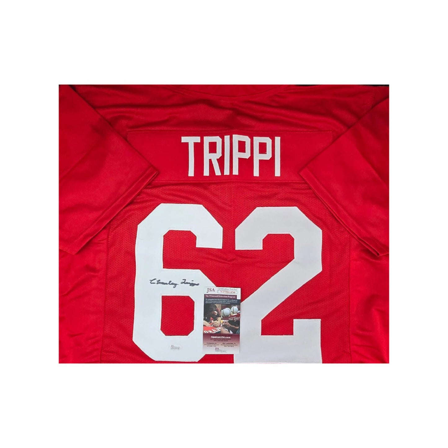 Charley Trippi Chicago Cardinals Autographed & Inscribed Custom Football Jersey