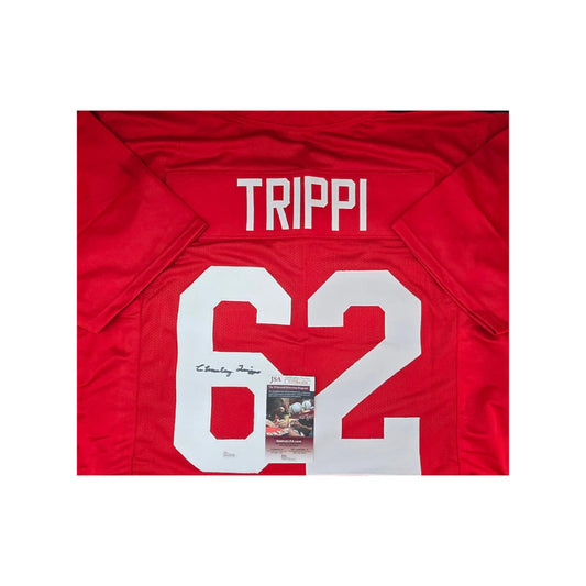 Charley Trippi Chicago Cardinals Autographed & Inscribed Custom Football Jersey