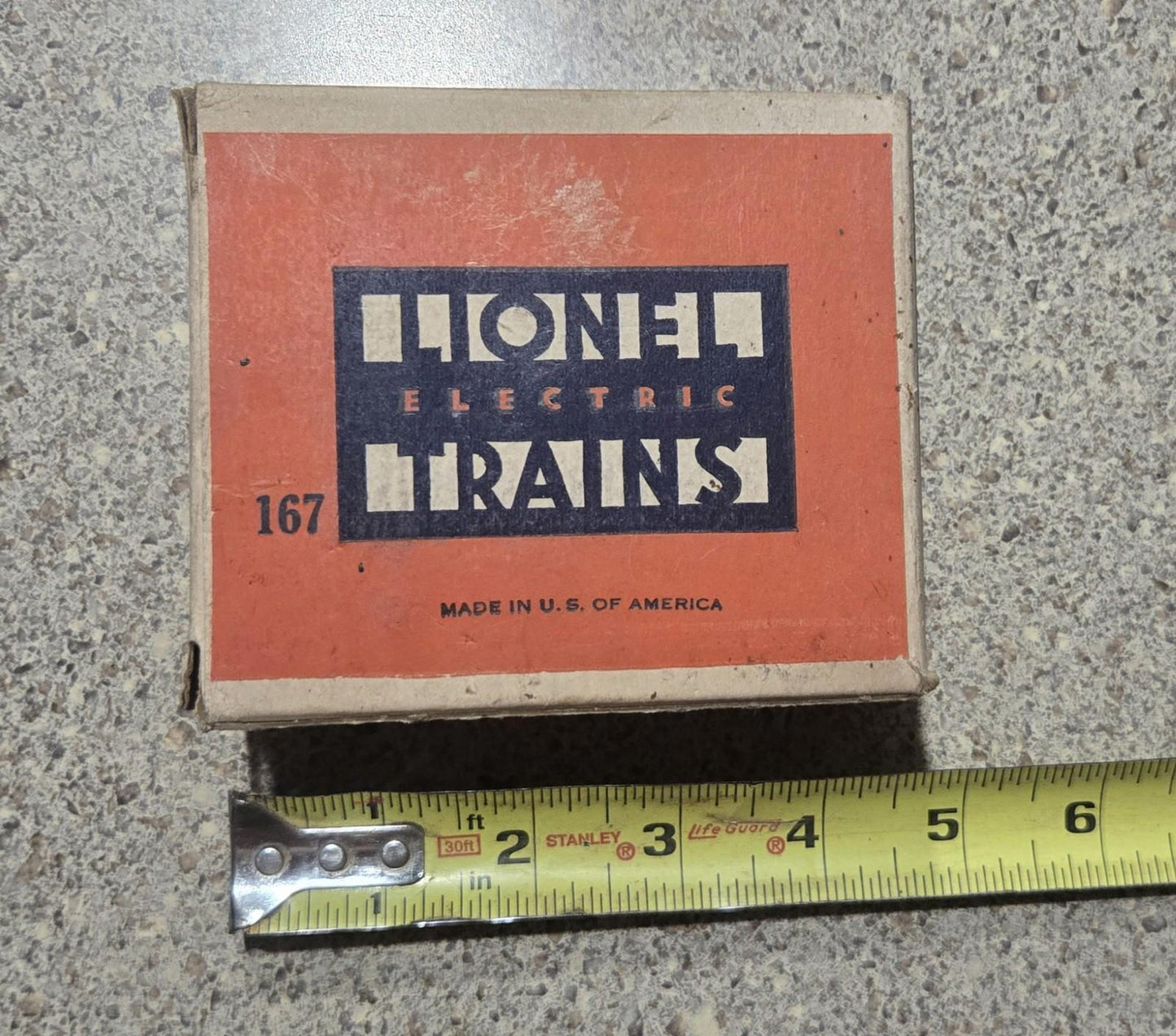 Vintage Lionel Trains O Scale #167 Whistle Controller Made In Usa With Box Black O Guage