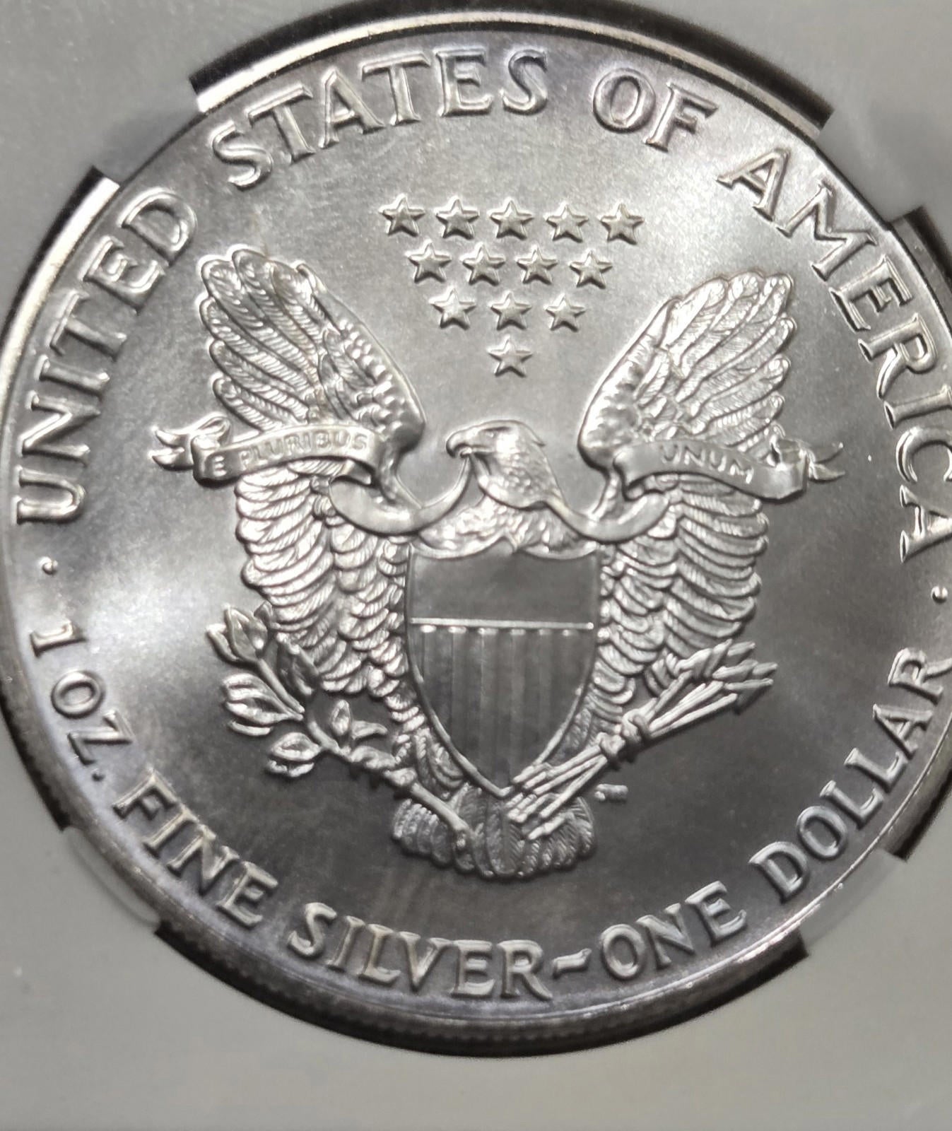 1991 American Silver Eagle $1 Gem Brilliant Pga 70 Certified Vintage Coin Bullio