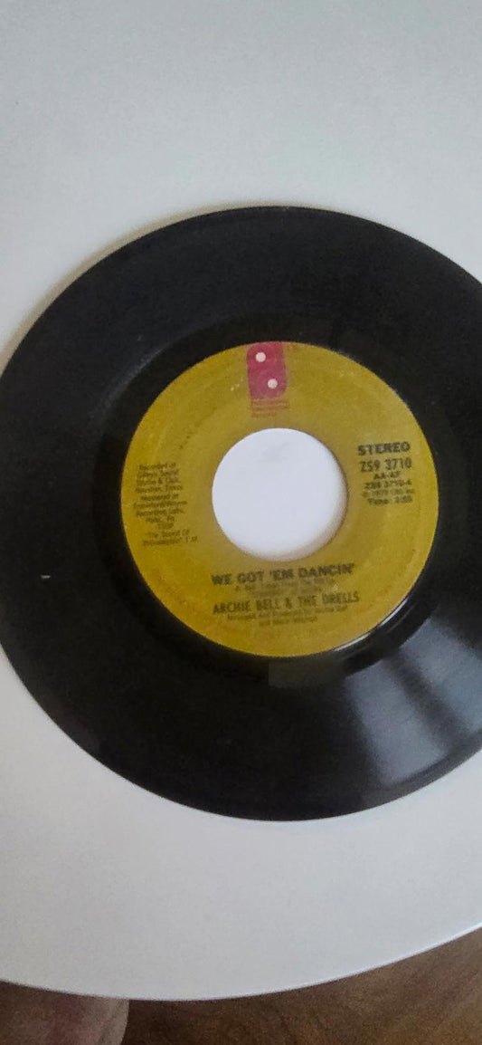 7-inch 45 RPM Vinyl Record "Strategy/We Got 'Em Dancin" Archie Bell & The Drells
