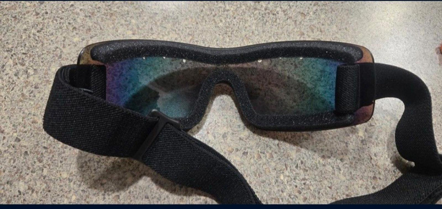 Kroop's Antifog Shaded Elastic Rainbow Snowboard and Horse Racing Ski UV 13 Five