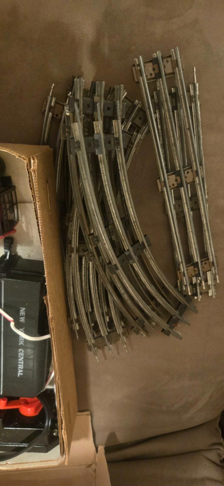 Lionel O27 Guage Freight Flyer 7 Car Electric Train Steam Loco Set/Box