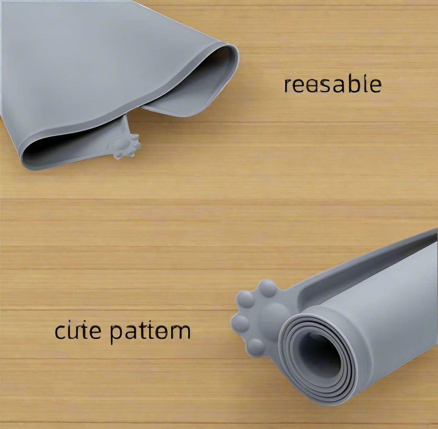 Anti-Slip Soft Silicone DishwasherFood Water Bowl Mat Cat Dog Pet Eco Friendly