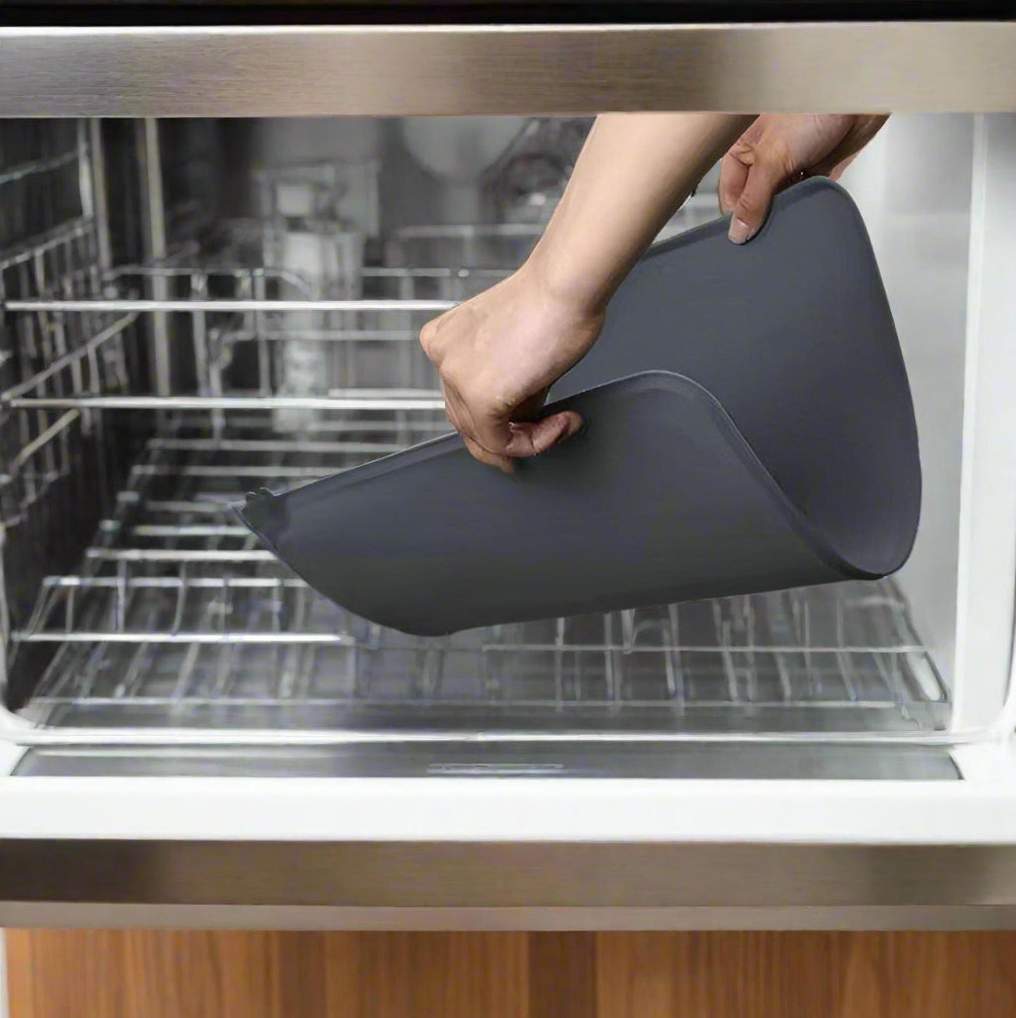 Anti-Slip Soft Silicone DishwasherFood Water Bowl Mat Cat Dog Pet Eco Friendly