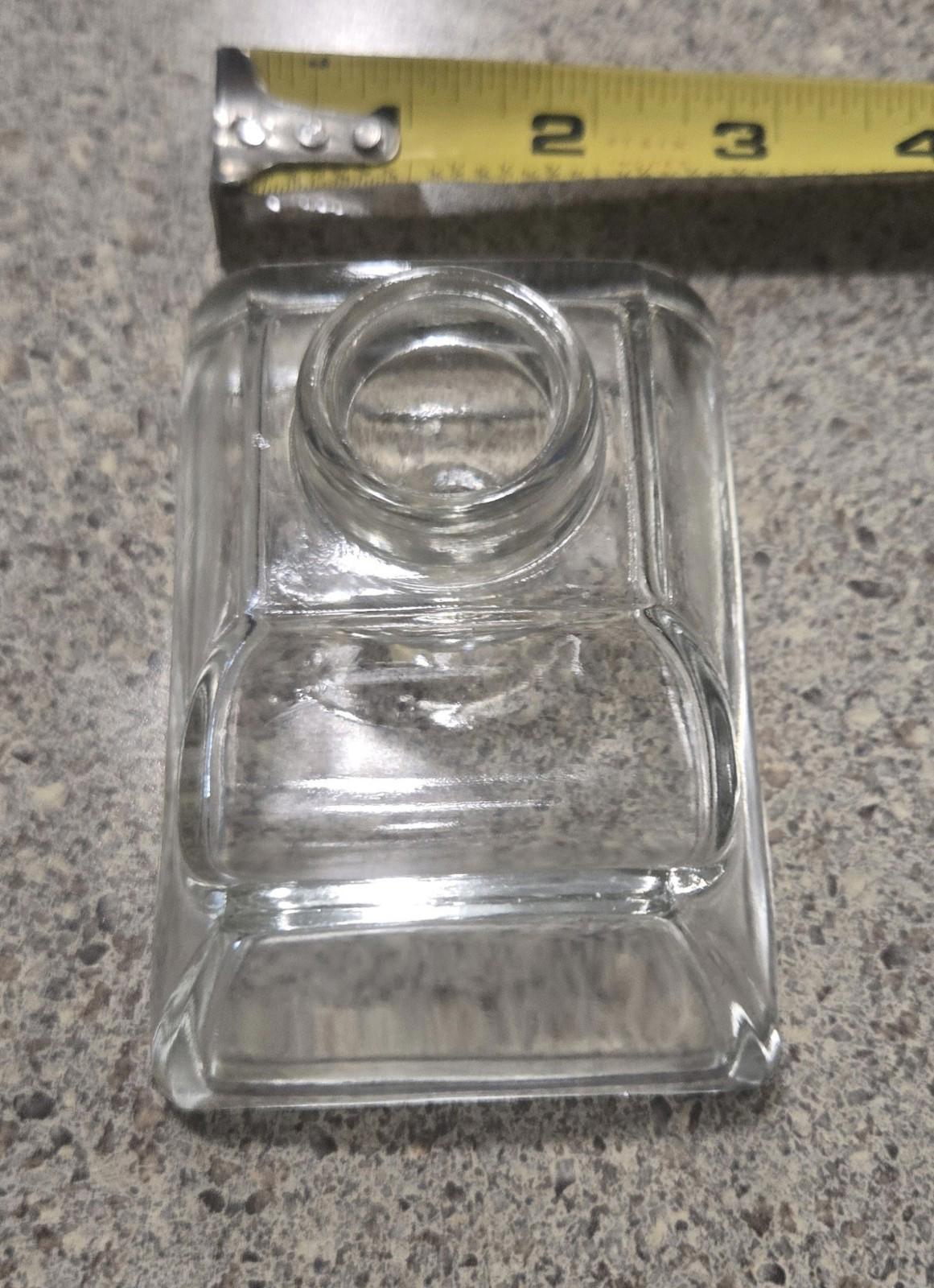 2 Exquisite Cut Glass Ink Wells