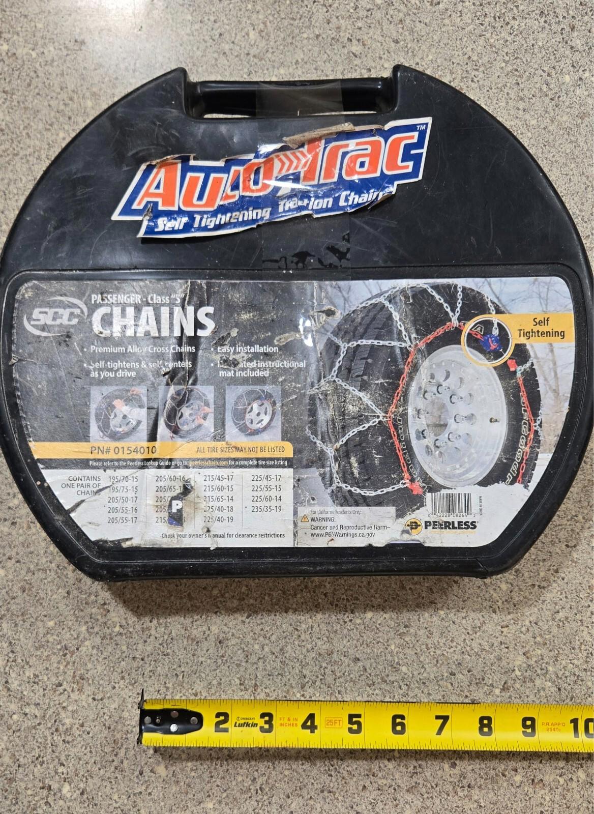 One Pair Auto Track Self Adjusting Automotive Tire Chains