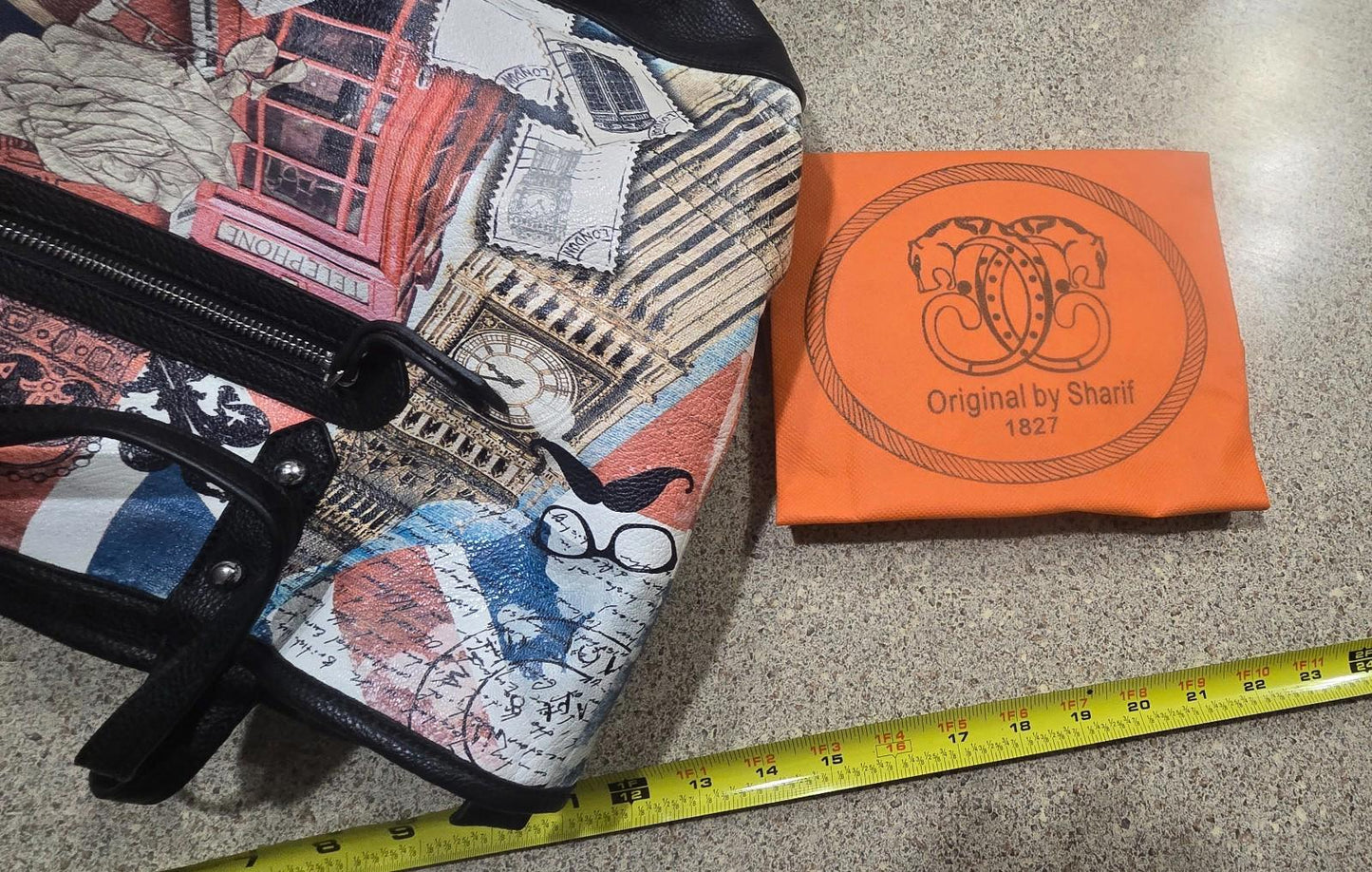 3x London Themed Matching Luxury New Sharif Tote, Soulder, and Hand Bag