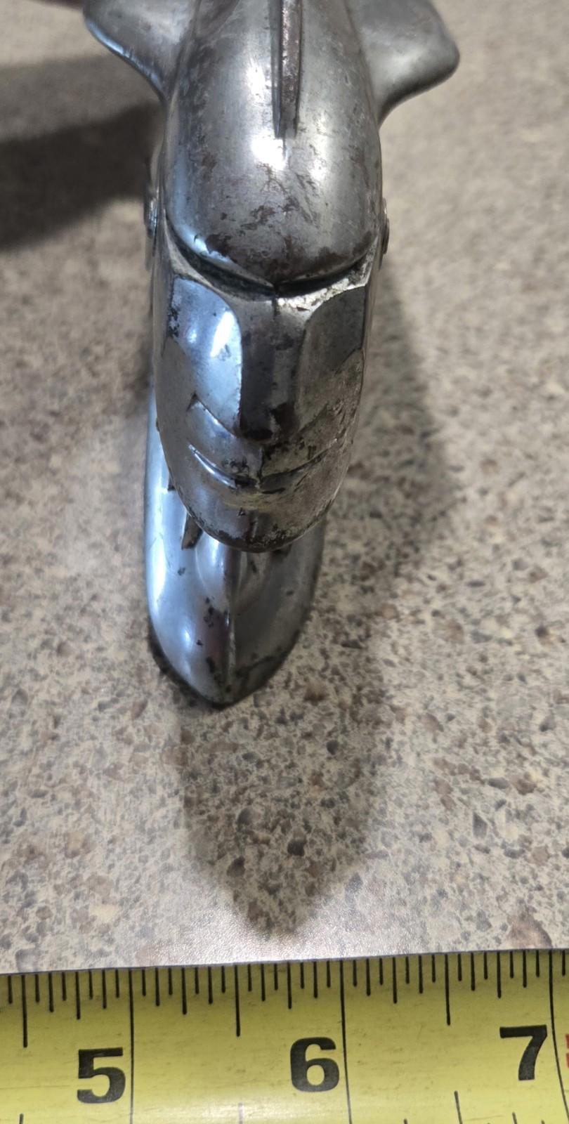 VTG Pontiac Indian Chieftain Metallic Hood Ornament 4152053