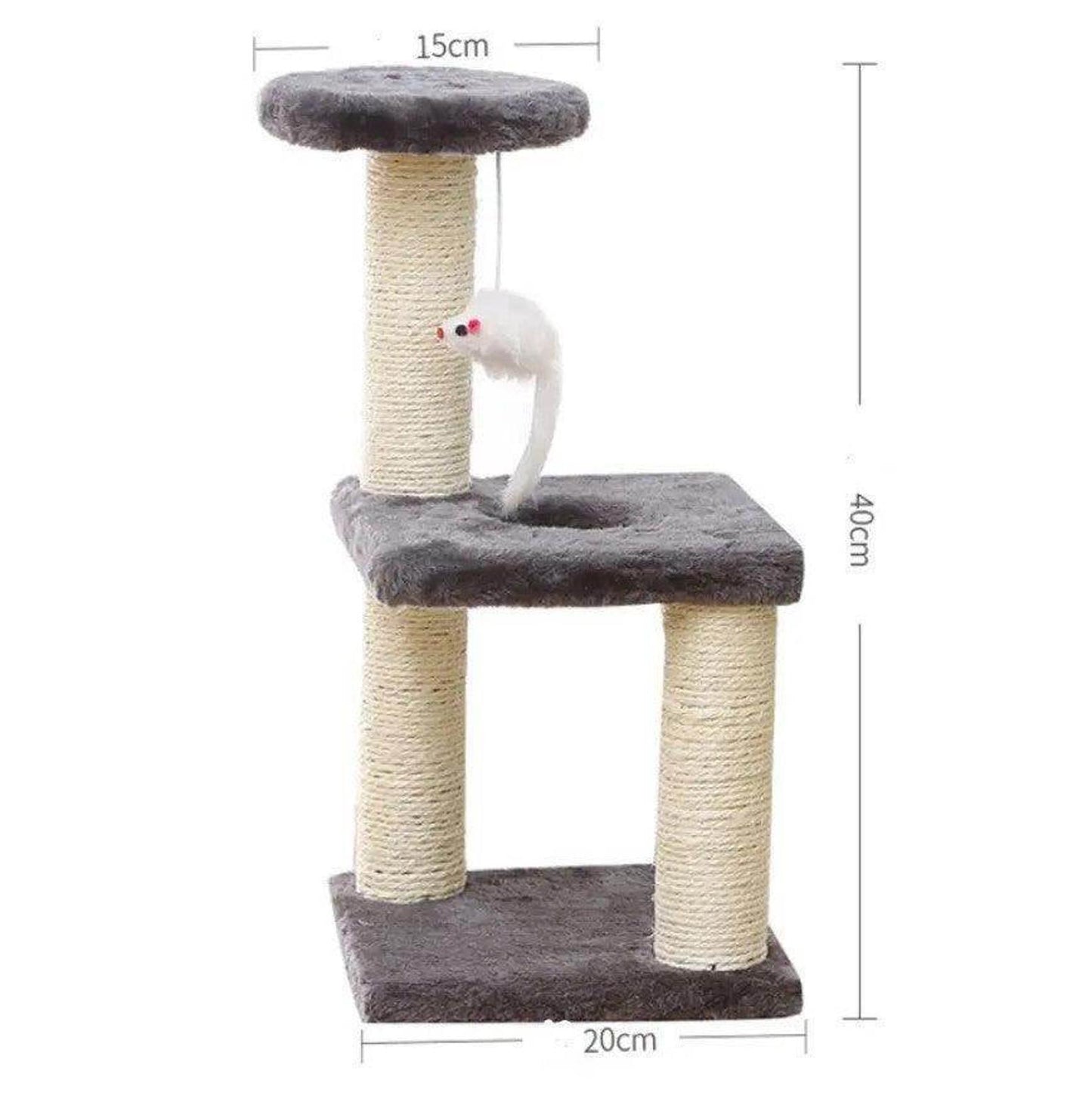 Active Cat Tower with Jumping Platform for Indoor Fun