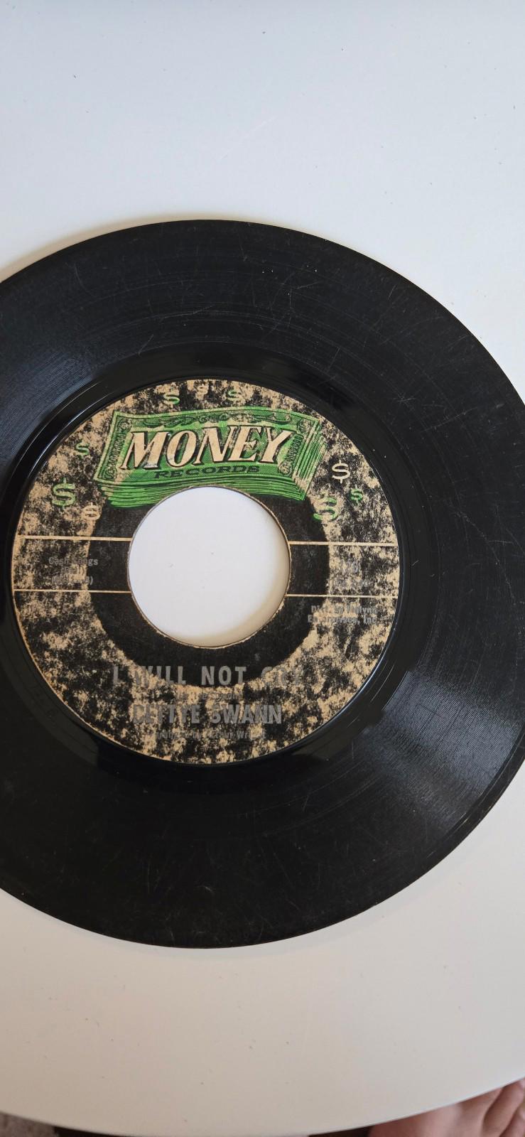 7-inch 45 RPM Vinyl Record "I Will Not Cry" "Make Me Yours" Little Swann