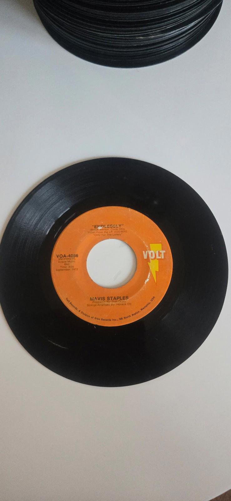 7-inch 45 RPM Vinyl "Endlessly" "Don't Change Me Now" By Mavis Staples