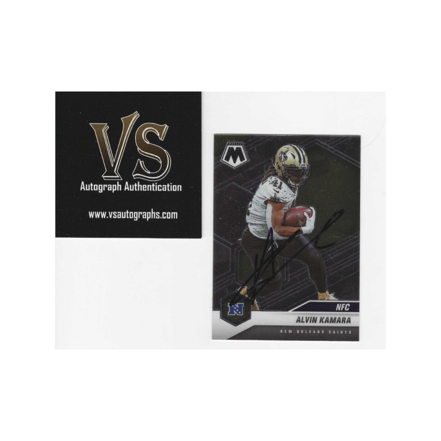 ALVIN KAMARA AUTOGRAPHED SIGNED CARD SAINTS WITH COA