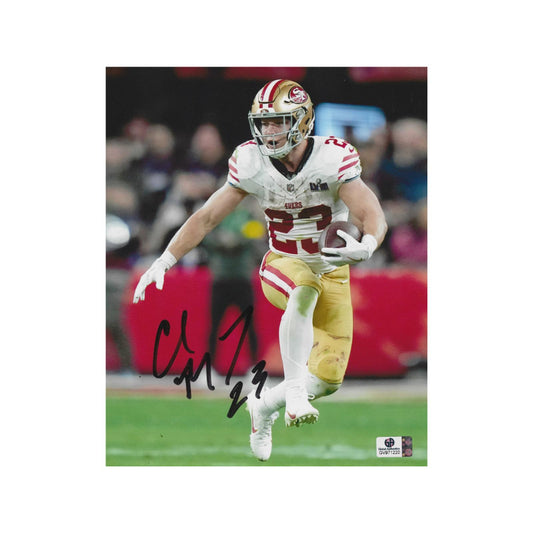 Christian McCaffery San Francisco 49ers Autographed 8x10 Photo With COA