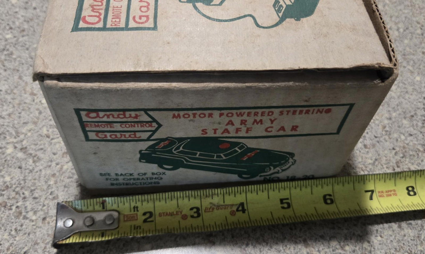 Motor Powered steering Army Staff Car Andy Gard Remote Control Car