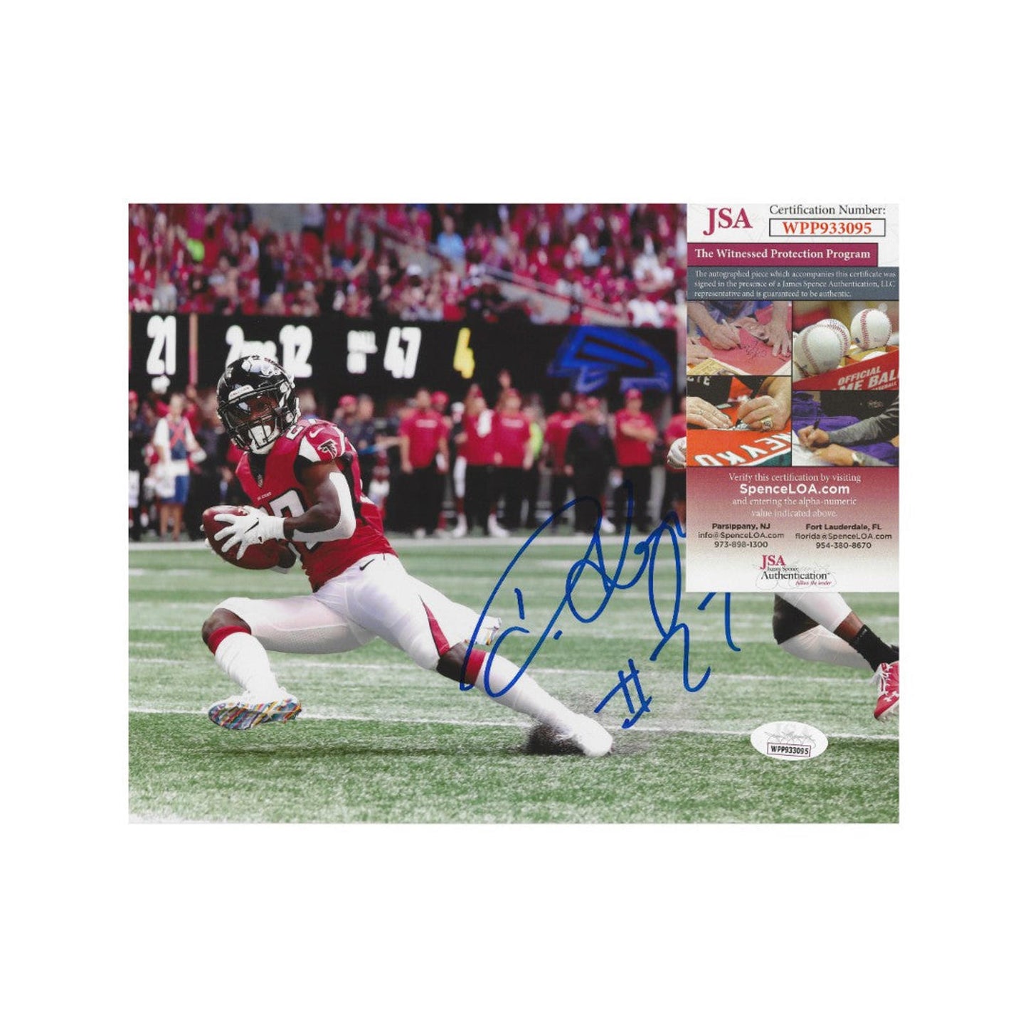 Damontae Kazee Atlanta Falcons Autographed 8x10 photo coa