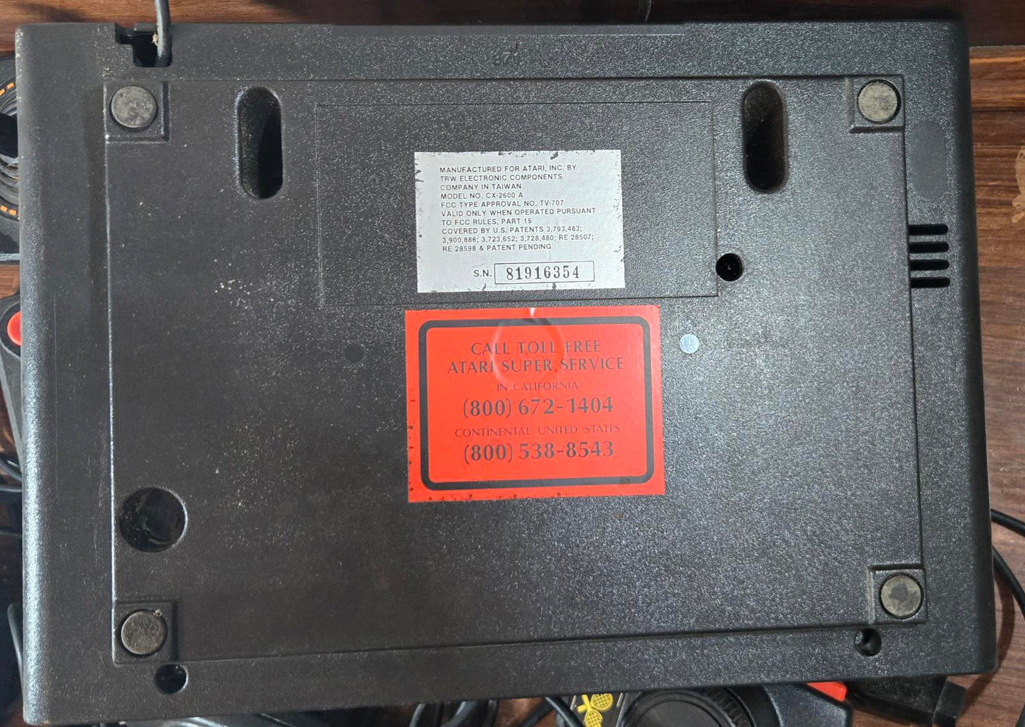 Atari Video Computer System CX-2600 Model 2 Joysticks 4 Paddle Controller