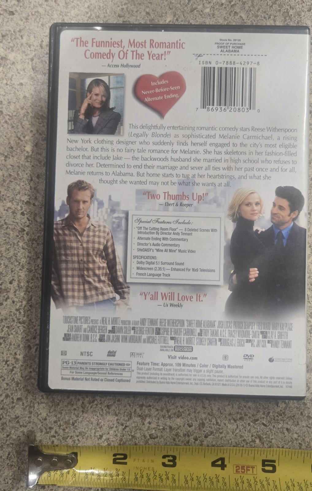 Sweet Home Alabama (DVD, 2002)