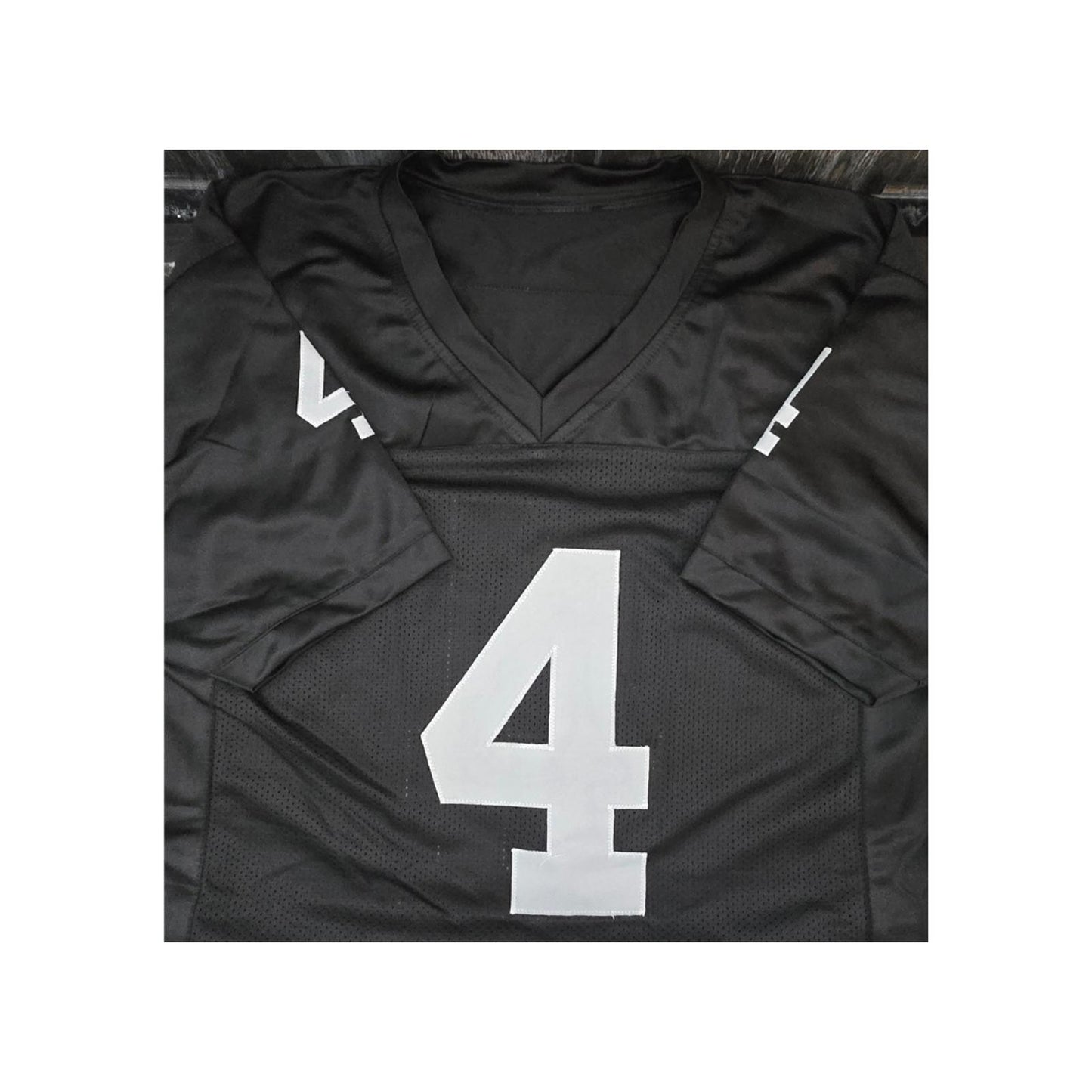 Derek Carr Los Angeles Raiders Autographed Black Football Jersey coa