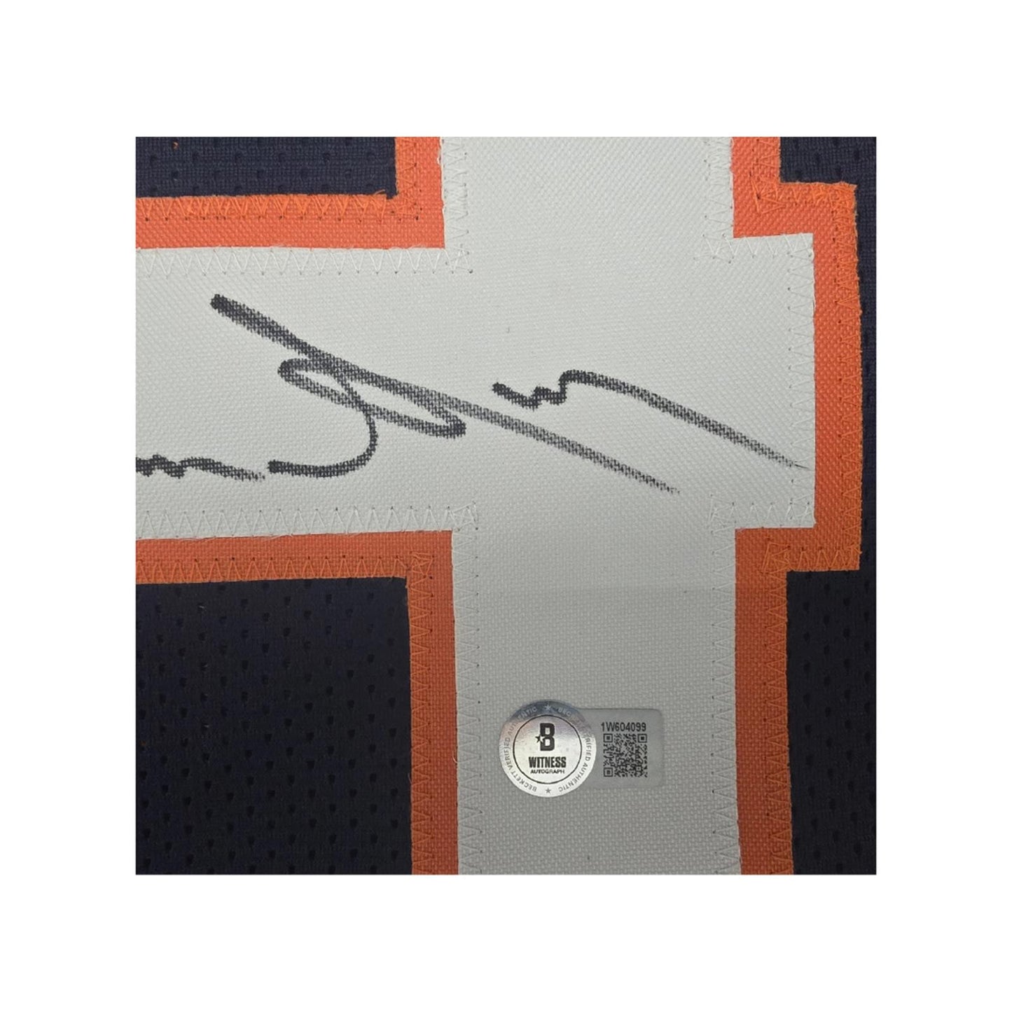 Drew Sanders Denver Broncos Autographed Custom Football Jersey Hologram