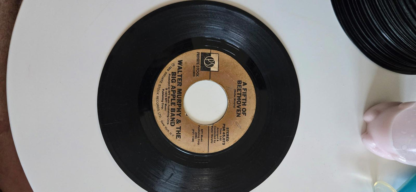 7-inch 45 RPM Vinyl A Fifth of Beethoven" and "California Strut". by Walter Murh