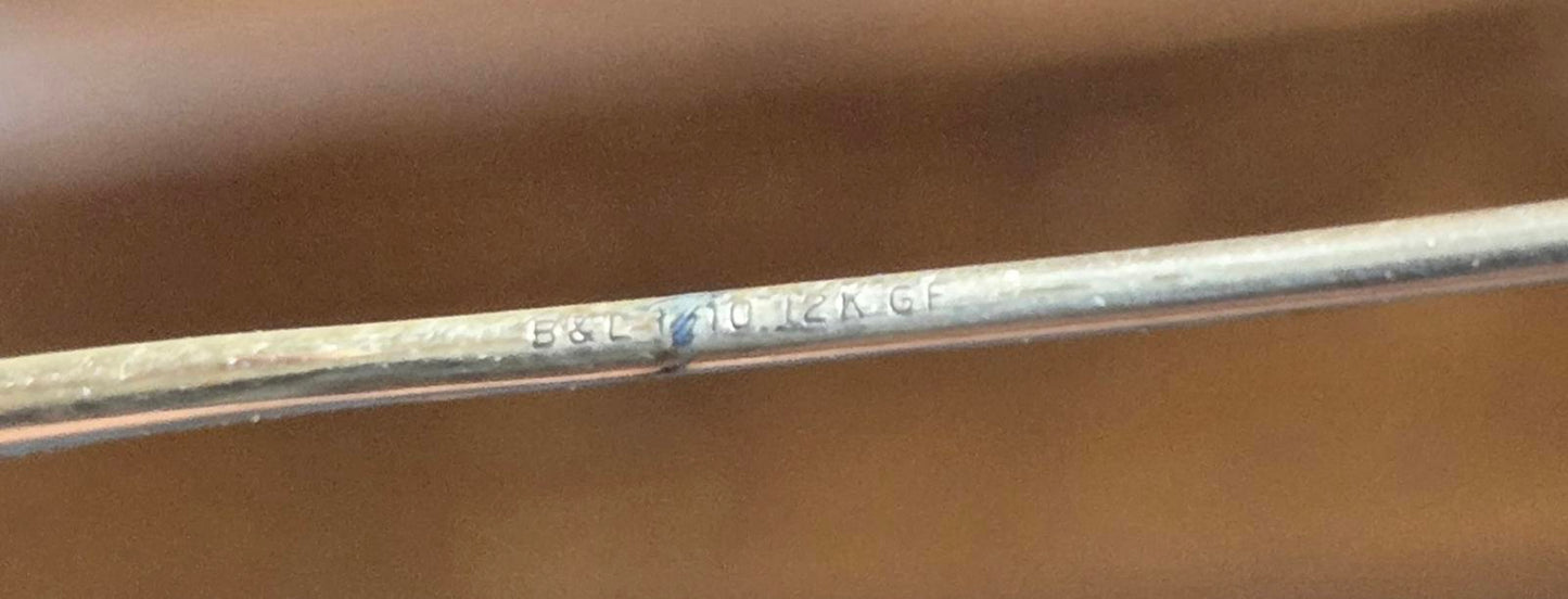 Bausch & Lomb Rimmless Eyeglasses Ful-Vue Gold Filled 1/10 Gold By Weight