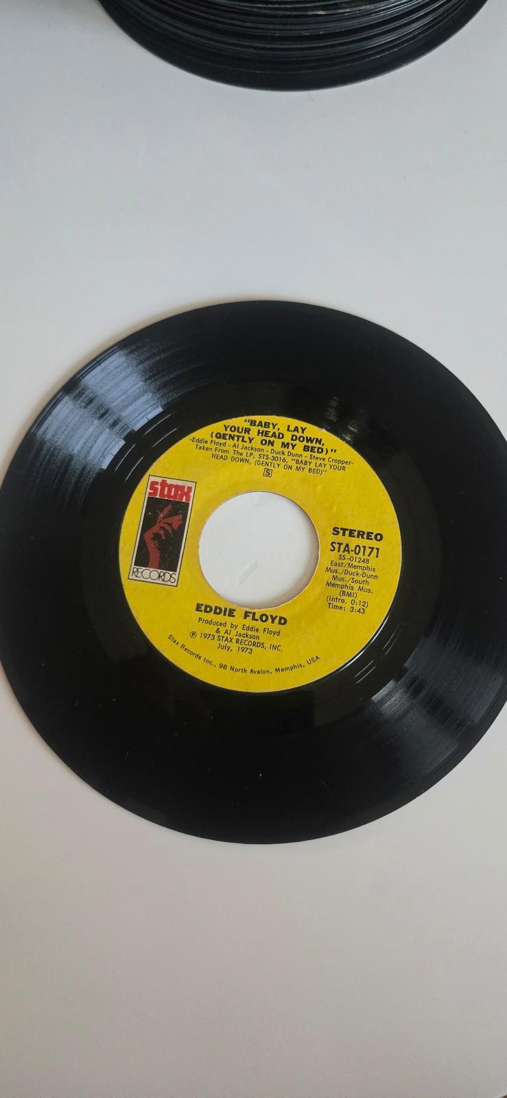 7-inch 45 RPM Vinyl Record "Baby Lay Your Head Down" "Check Me Out," Eddie Floyd