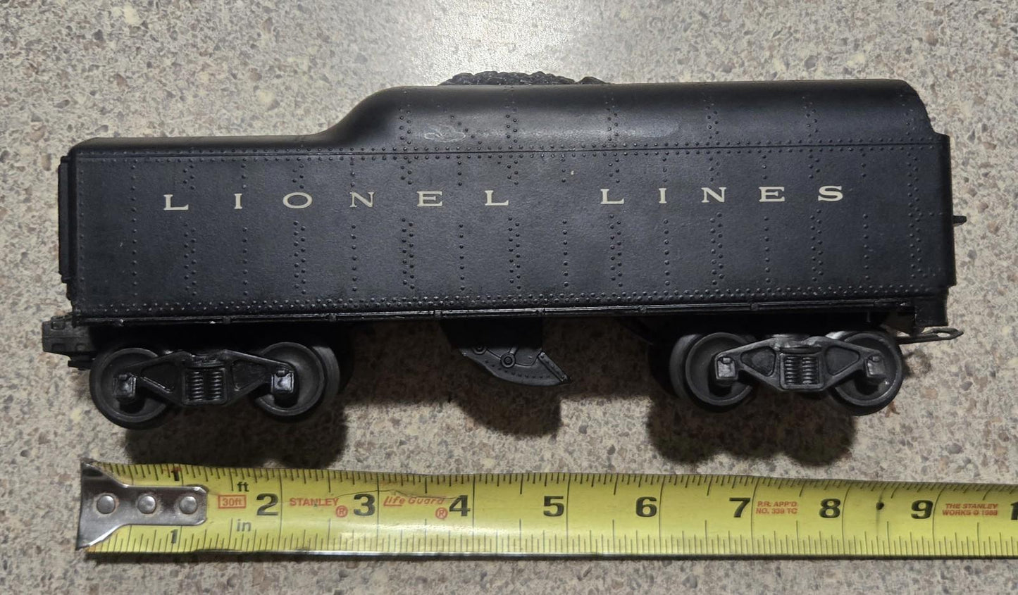 Lionel 2046 Hudson 4-6-4 Steam Engine W/ 2046w Tender Car Black Vintage O guage