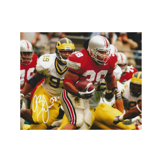 BRANDEN JOE AUTOGRAPHED 8X10 PHOTO OHIO STATE WITH COA