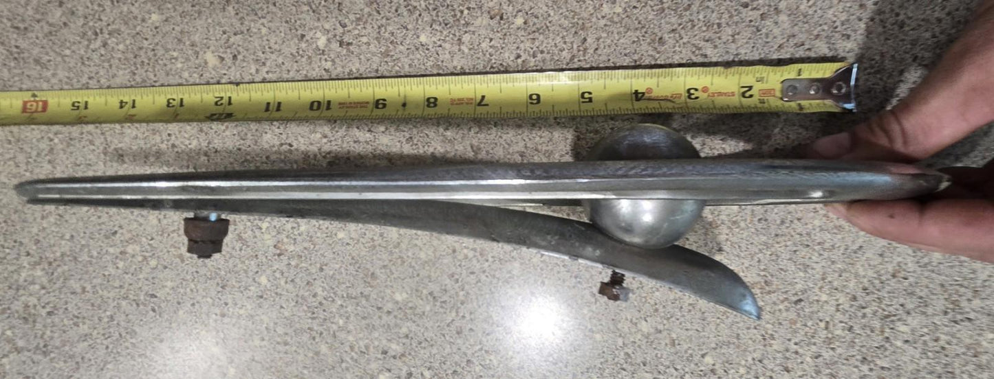 1955 Packard Patrician VTG Hood Ornament 10493 466446 Car Silver Chrome Art Deco