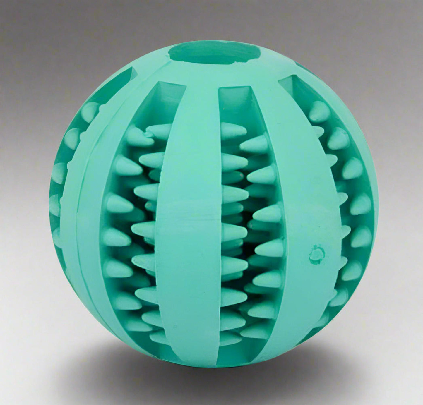 2pc Treat Feeder Tooth Cleaning Bite Resistant Rubber Chew Ball Toy