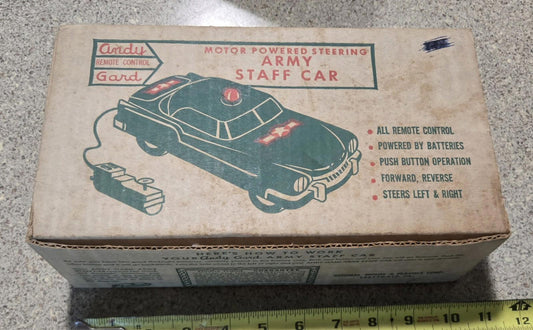 Motor Powered steering Army Staff Car Andy Gard Remote Control Car