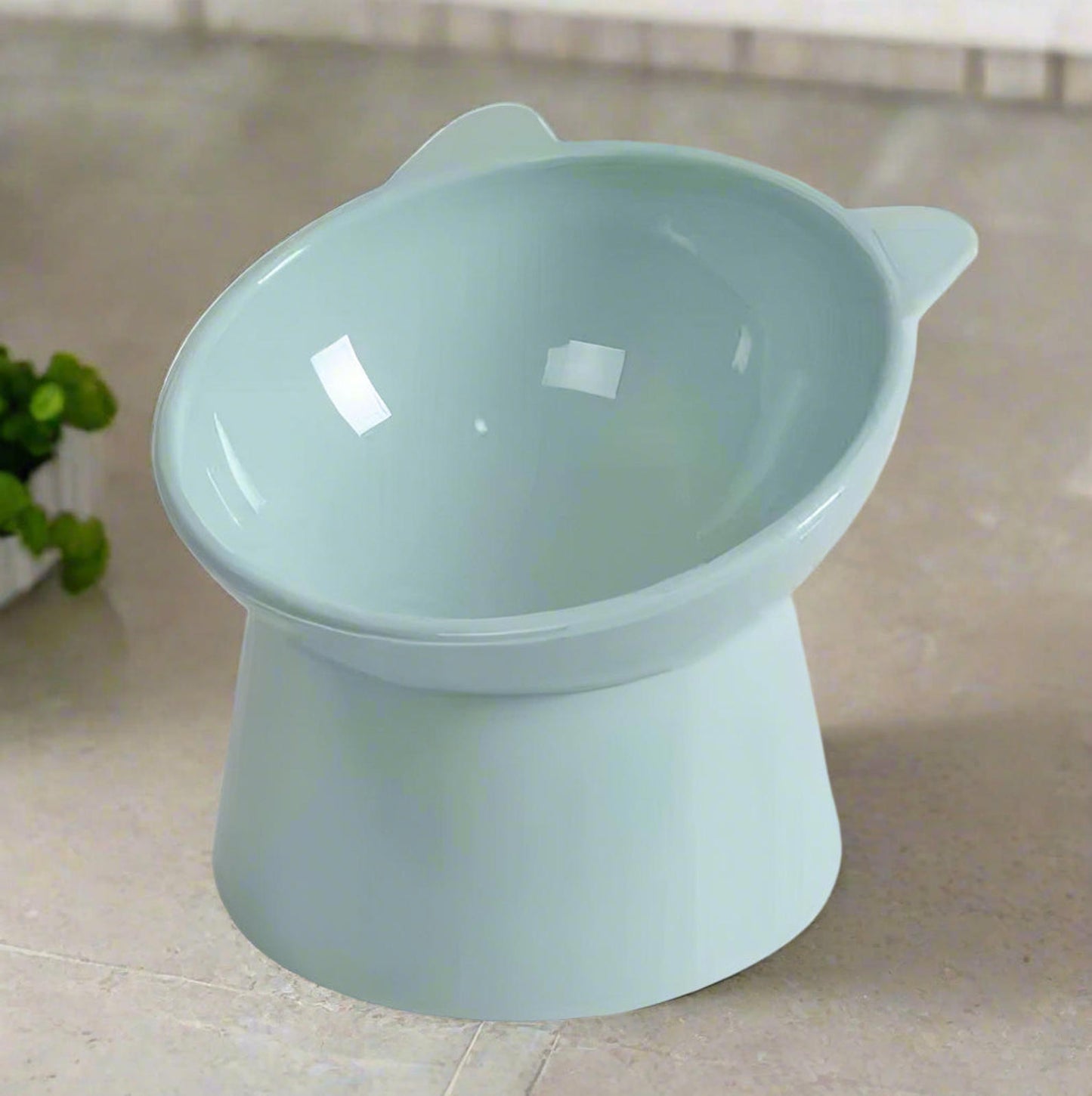 2-Piece Raised Stand Pet Bowl Set for Cats and Dogs