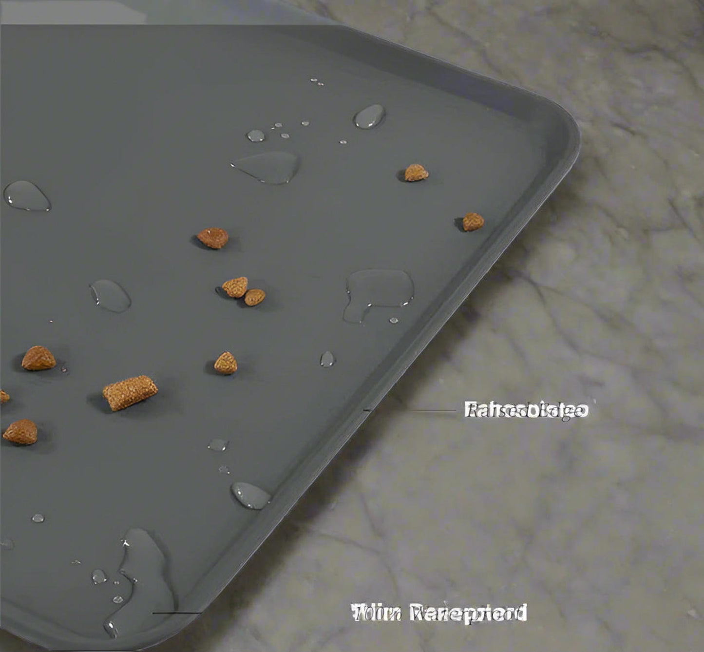 Anti-Slip Soft Silicone DishwasherFood Water Bowl Mat Cat Dog Pet Eco Friendly