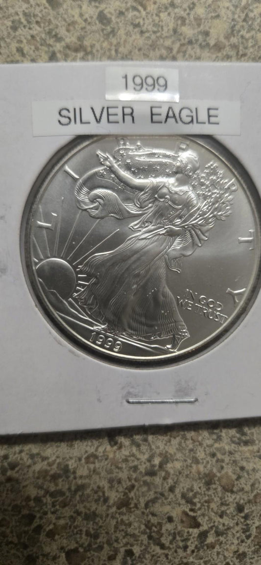 Better Date 1999 American Silver Eagle 1 Troy Oz .999 Fine Silver