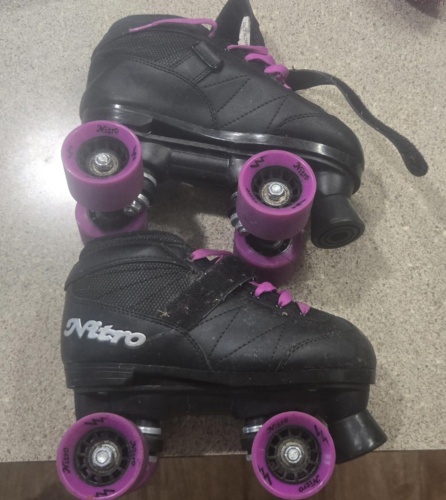 Epic Skates Super Nitro Quad Speed Roller Purple Size US 4