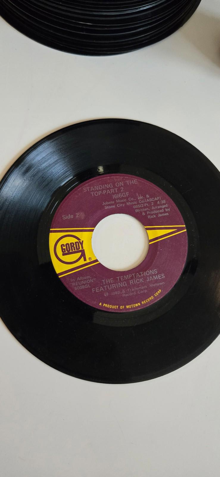 7-inch vinyl record of The Temptations Standing on the Top - Part 1 and Part 2