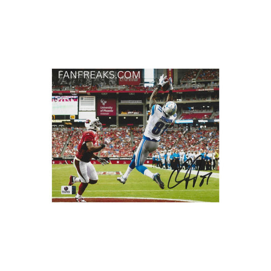 Calvin Johnson Detroit Lions Autographed 8x10 Photo Reprint