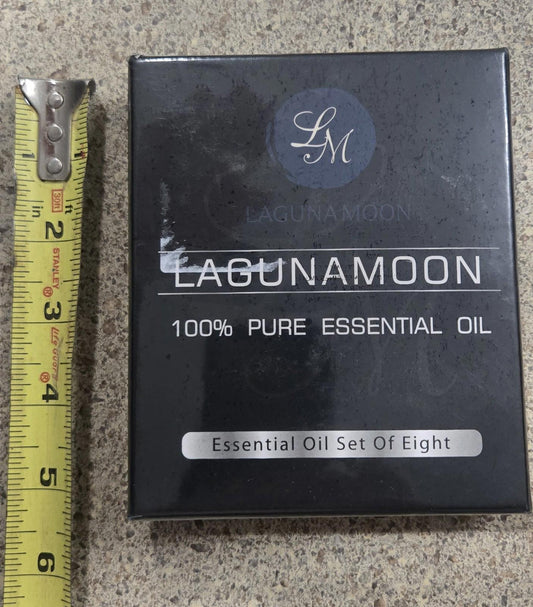 Set Of 8 Lagoonamoon 100% Essential Aromatherapy Grade Oils