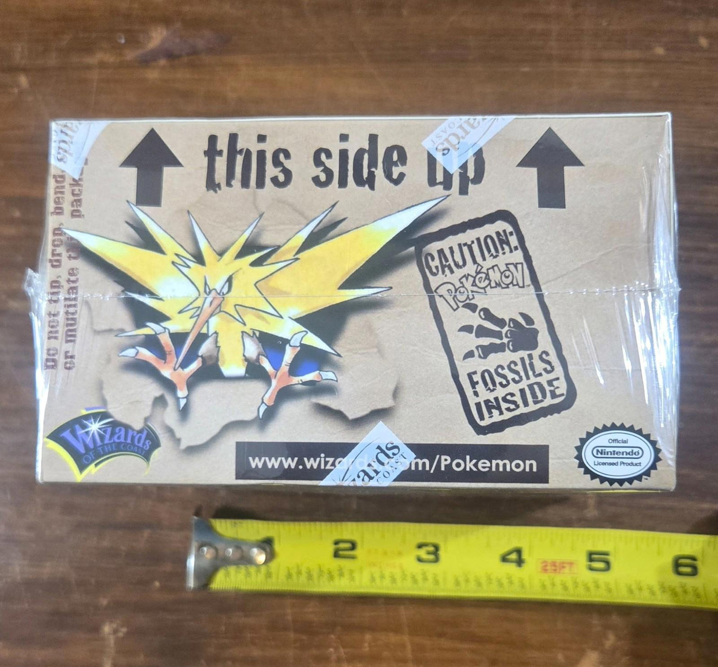 Factory Sealed st Edition 1999 Fossil Booster Box Pokemon Trading Game