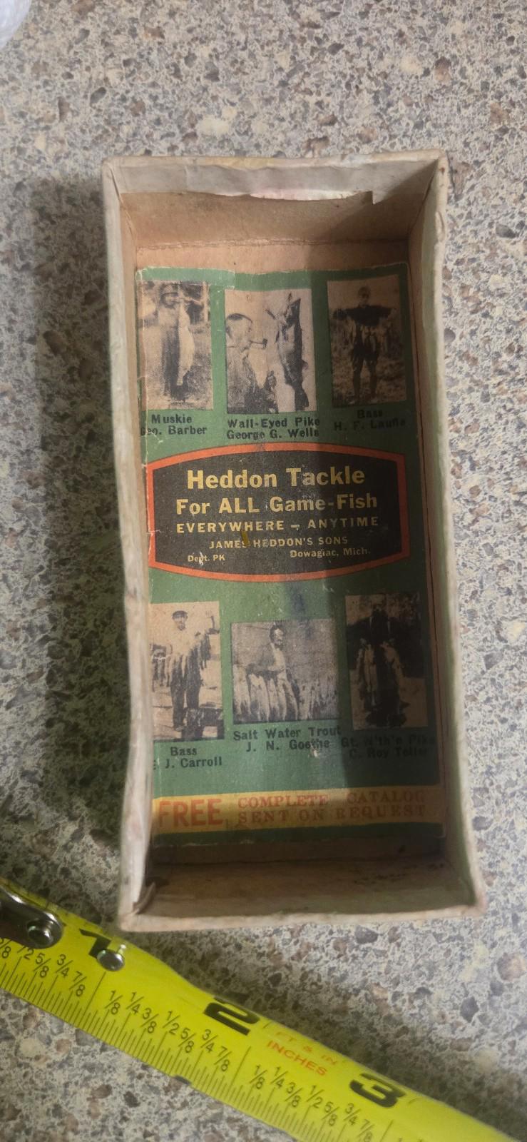 VTG #210 Surface Frog Fishing Lure Genuine Heddon Dowagiac Minnow  Box & Insert