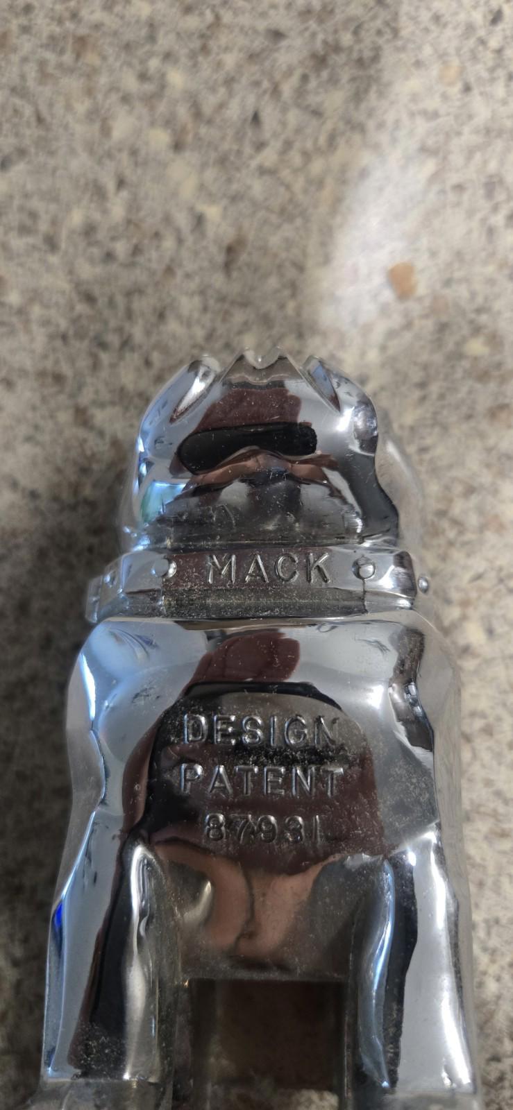 Chrome Mac Truck Bulldog Hood Ornament Emblem With Box 87931 No Base