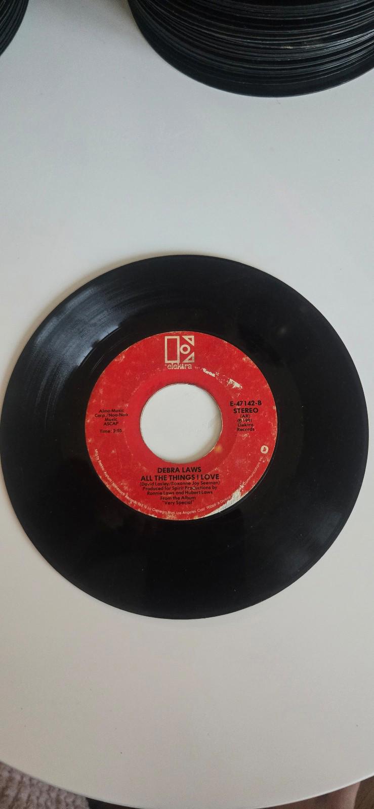 7-inch 45 RPM Vinyl Record "All The Things I Love" "Very Special" by Debra Laws