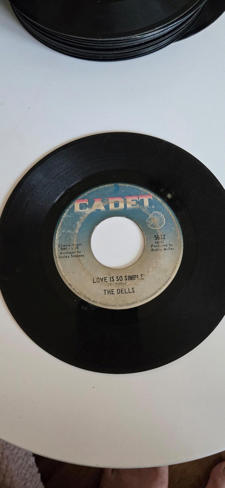 7-inch 45 RPM Vinyl Record"Stay in My Corner" "Love Is So Simple" By The Dells